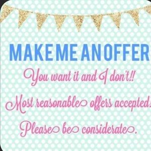 All items any price is negotiable